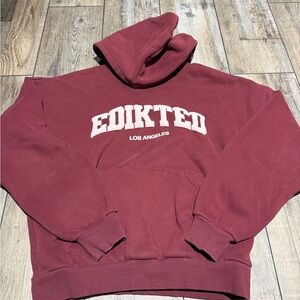 Edikted Women’s Small Burgundy Hoodie